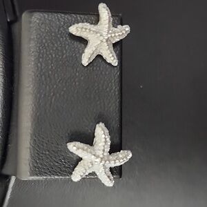 Starfish Lightweight Acrylic STUD PIERCED Earrings ZINC ALLOY NEEDLE